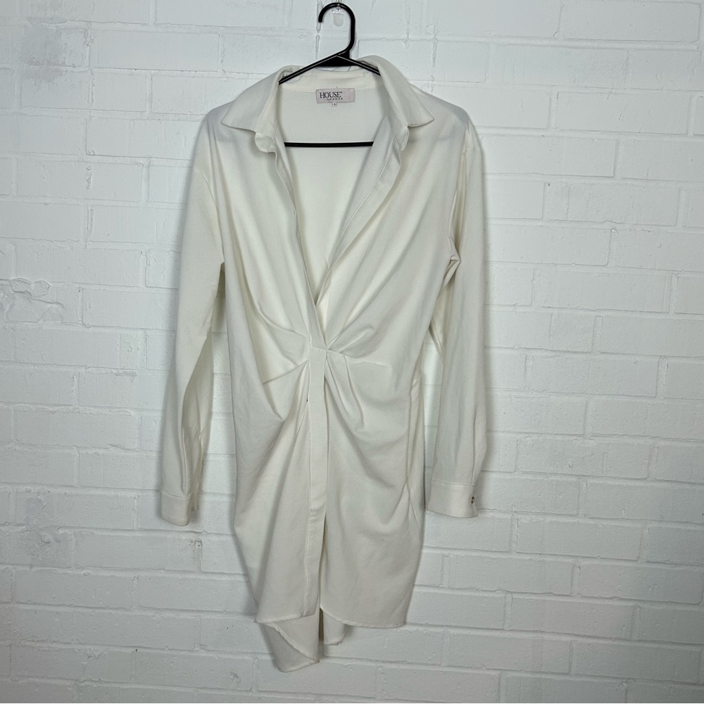 House Of CB Assata White Shirt Dress - Picture 4 of 12